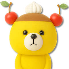 mottoのくまっプリン（チェリーのせ）♪