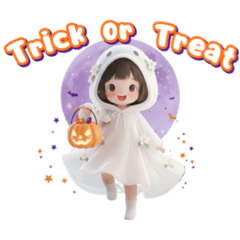 Mali-Chan: Cute Little Ghost Halloween