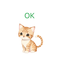 Cute Cat Stickers Everyday Phrases