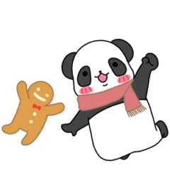 【超使える】ぱんパンダの冬の日常スタンプ