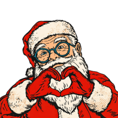 レトロサンタの毎日使えるスタンプ！