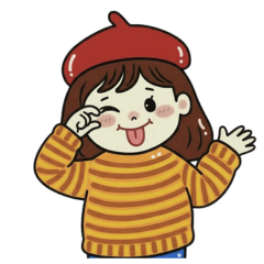 ベレー帽の女の子：）