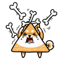 三角しばいぬの激おこプンプン丸フェイス