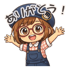 彩ぶ〜のやさしいポップアップスタンプ