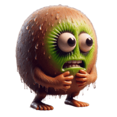 毛むくじゃらのタマゴキウイ