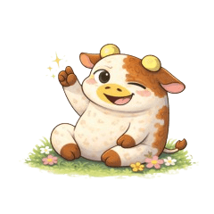 脱力系の牛さん -2-