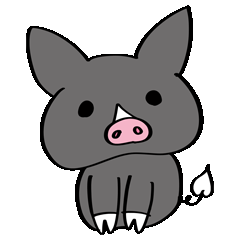 鹿児島のカワイイ黒豚