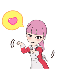 可愛い！メイドスタンプ