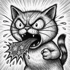 キラキラ吐息のにゃんこ