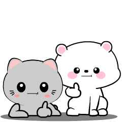 Baby White Bear 5 : Animated Stickers