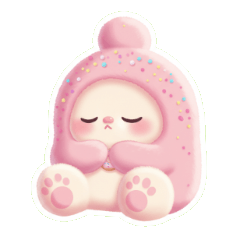 ぼーっとした可愛い生き物が考え中