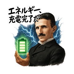 偉人スタンプ：ニコラ・テスラ