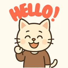 Uncle Cat: Cute & Funny Stickers