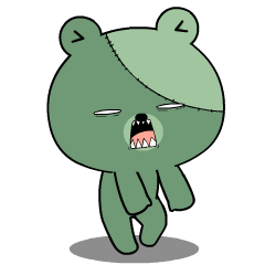 Zombie Bear : Animated Stickers