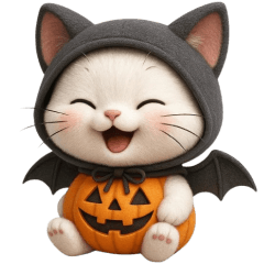 Little Cat with halloween (No text)