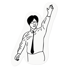 The man with glasses