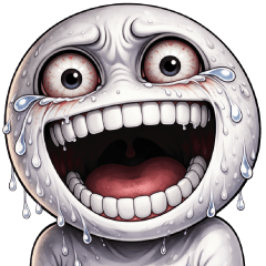 顔がうるさい！！！（ホラーリアクション）