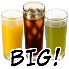飲み物のBIGスタンプ