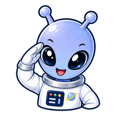 宇宙服エイリアンの日常スタンプ