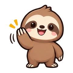 Cute Sloth Gentle Chat