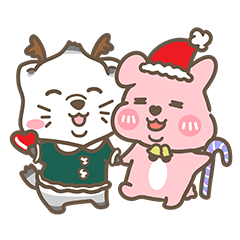 JuJu bunny & Fat ferret - Warm Christmas