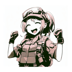 Yuri Cyberpunk Soldier Girls squad