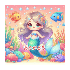 ❤️人魚、人魚のしっぽ❤️文字あり、なし