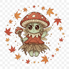 きもかわ秋の妖精スタンプ