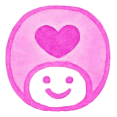 ピンク色・数字とローマ字♪プリチーはんこ