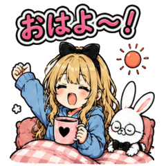 アリス風♡ゆるOLスタンプ
