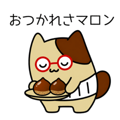 秋もダジャレる！腹巻きゴンザレス（猫）