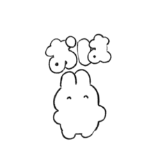 もっちりしろいうさぎ