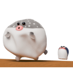 ボヨボヨ動くフグボール