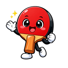 卓球ラケットの日常スタンプ