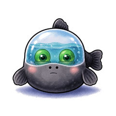 ゆるかわ深海魚｜毎日使えるスタンプ