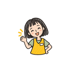 おかっぱ店員のやさしい返事