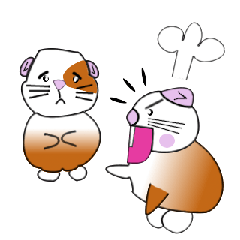 Guinea pig mo-chan & mo-kochanSticker