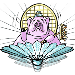 Pig Masa's Teammates - Funny Badminton