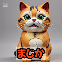 ぽっちゃり三毛猫の応援団