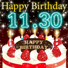 11月下旬❤️日付入❤️誕生日おめでとう❣️
