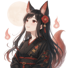 和風狐の妖怪スタンプ〜日常表情〜