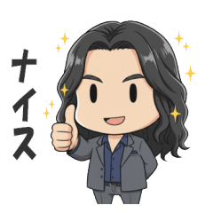 イケテルおじさん2頭身(格好いい)