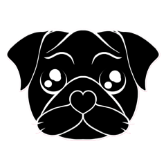 黒パグの福の日常