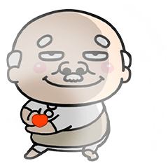 目つきの悪いおじいちゃんポップアップ