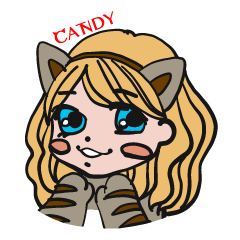Cat costume girl CANDY