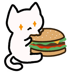 hanburger cat.