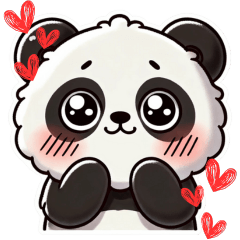 きゅんっ！ふわふわまんまる可愛いパンダ
