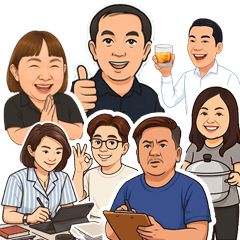 The gang of friends talk about Isan.