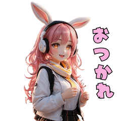 ほっこりうさみみスタンプ