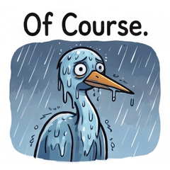 皮肉屋のツル：現代生活